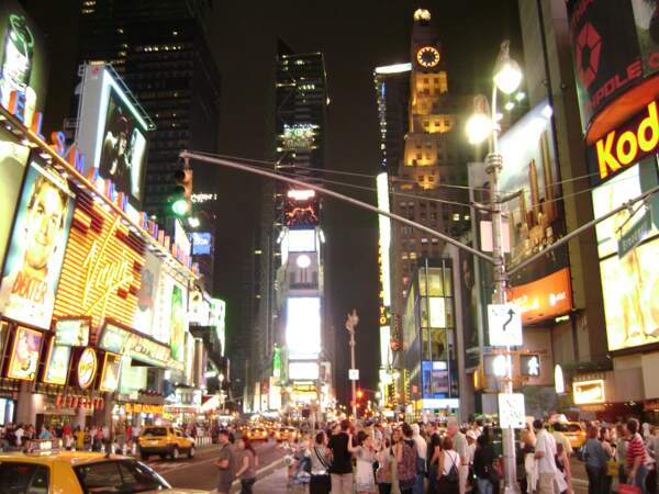 Vivre le tourbillon de Times Square