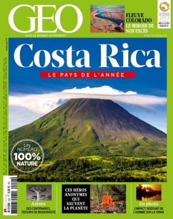 Découvrez le Costa Rica, désigné "pays de l'année" par les internautes et lecteurs, dans le GEO n°442 (déc. 2015)
