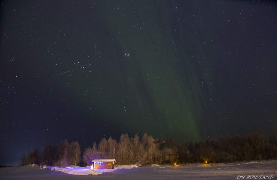 Aurore boréale en Laponie Finlandaise à Ivalo