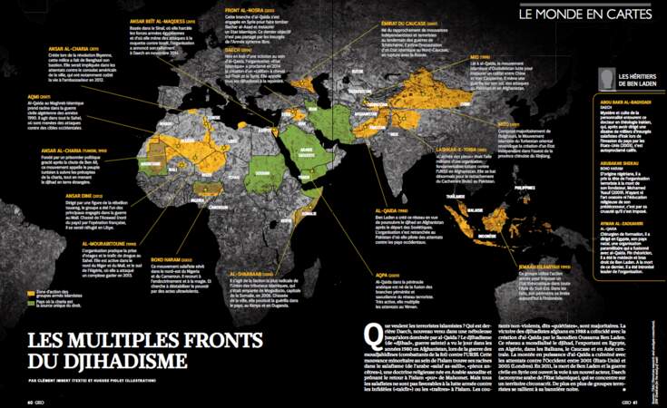 Le monde en cartes : les multiples fronts du djihadisme
