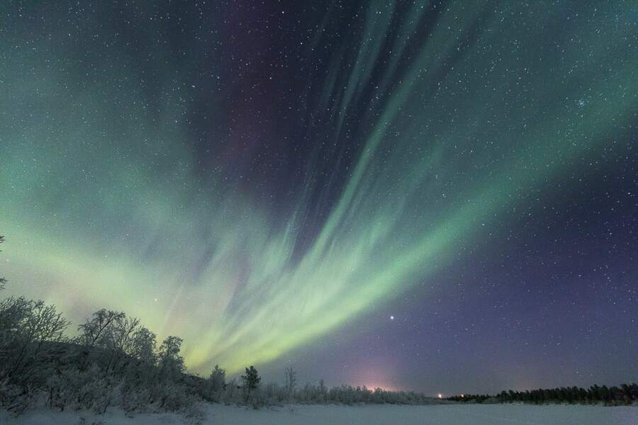 Les aurores boréales illuminent le ciel finlandais