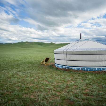 L'élément le plus important de la vie nomade mongole : la yourte traditionnelle