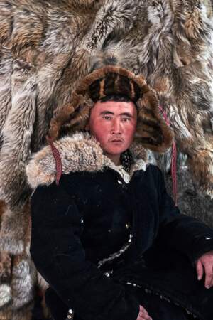 Chasseur à l'aigle Kazakh