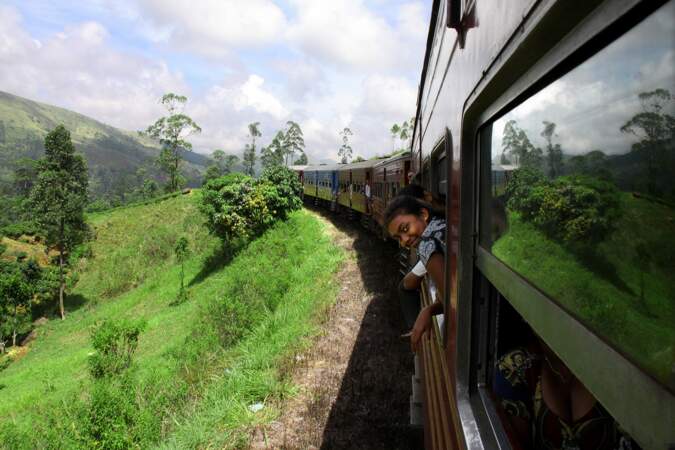 Voyage en train entre Kandy et Ella, dans le centre du pays