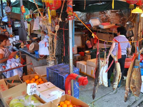 Boutique de pêcheurs à Tai O
