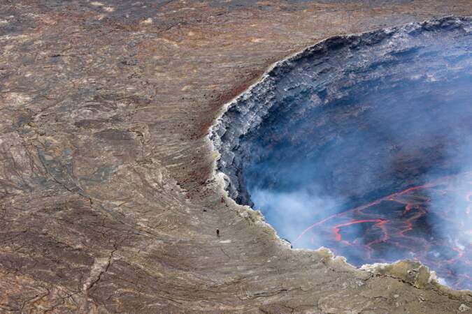 Volcan Nyiragongo, République démocratique du Congo : une terrasse avec vue sur l’enfer