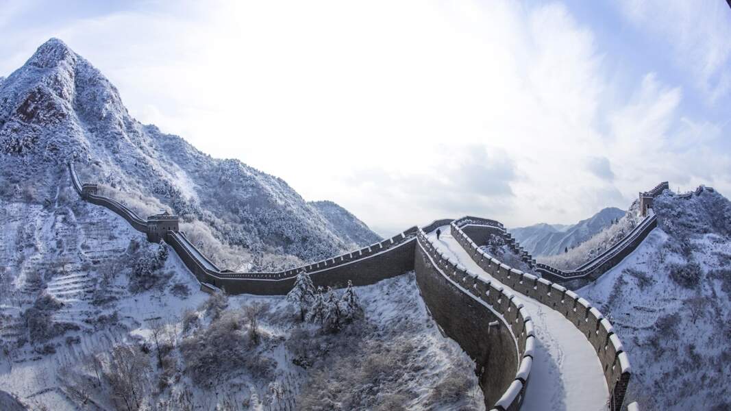 Tianjin, Chine : une légende sous la neige