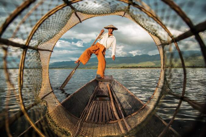 Carte postale de Birmanie depuis le lac Inle