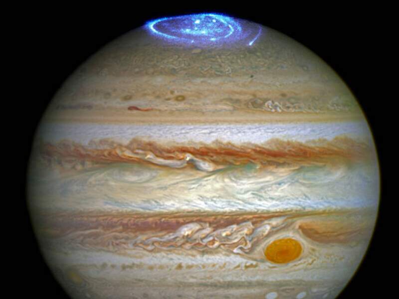 Aurore boréale sur Jupiter capturée par Hubble