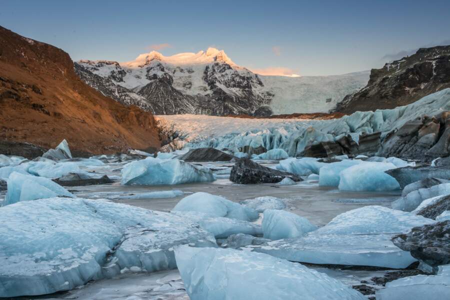 Le Svínafellsjökull, un glacier en Islande