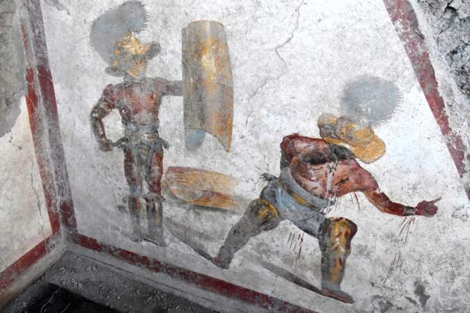 Une nouvelle fresque révélée à Pompéi
