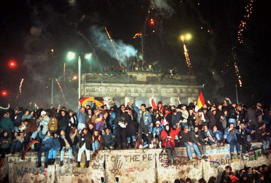 31 décembre 1989, la porte de Brandebourg en fête
