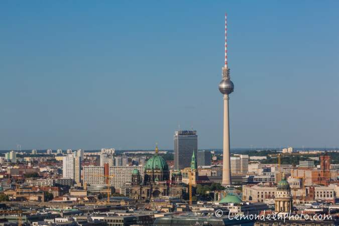 Vue sur les toits de Berlin depuis le Panoramapunkt