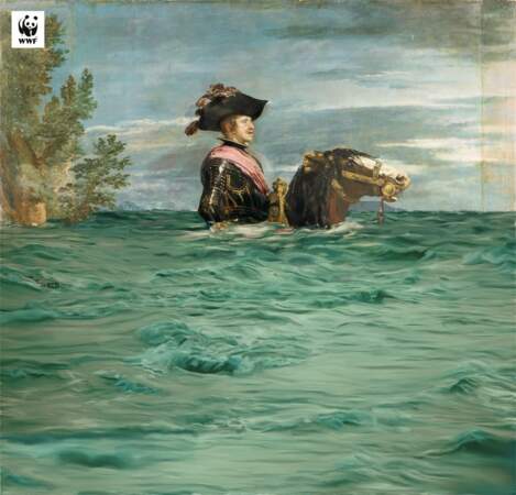 Philippe IV submergé, par le Musée du Prado et le WWF Espagne