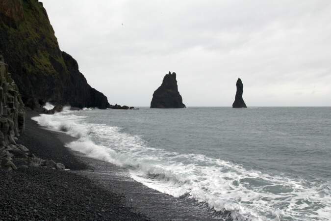 Les rivages de Reynisfjara, sur la côte sud de l'Islande : planète Eadu (Rogue One)