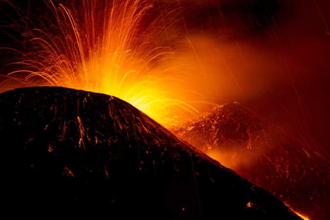 L'Etna en éruption, Sicile, Italie : planète Mustafar (épisode III)