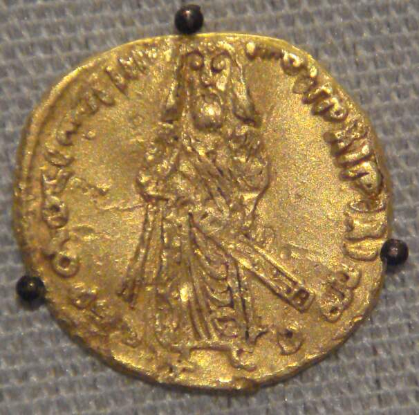Dinar d’or à l’effigie d’Abd al-Malik (685-705)