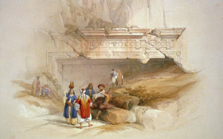 Entrée du Tombeau des rois, à Jérusalem, 1839
