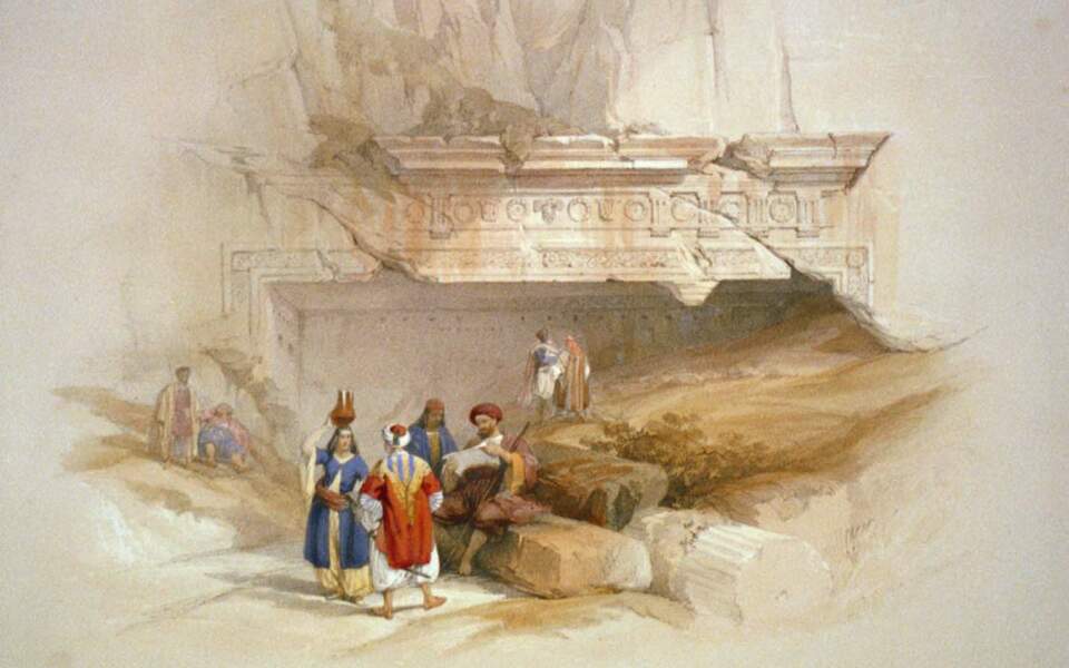 Entrée du Tombeau des rois, à Jérusalem, 1839