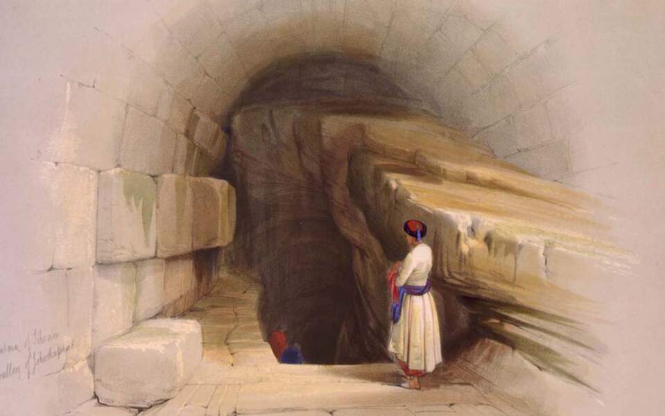 La fontaine de Siloam, vallée de Jehosophat, à Jérusalem