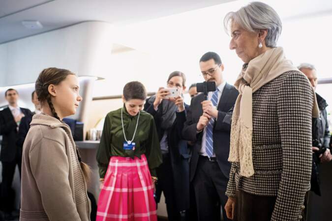Greta Thunberg et Christine Lagarde à Davos - Troisième prix catégorie "Actualité"