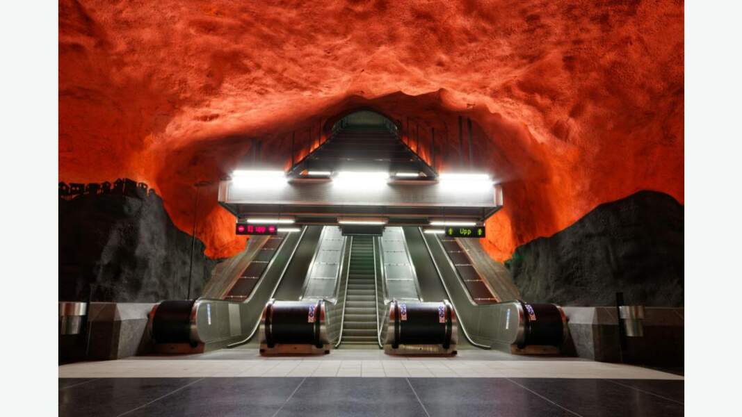 Solna Centrum Station à Stockholm, Suède