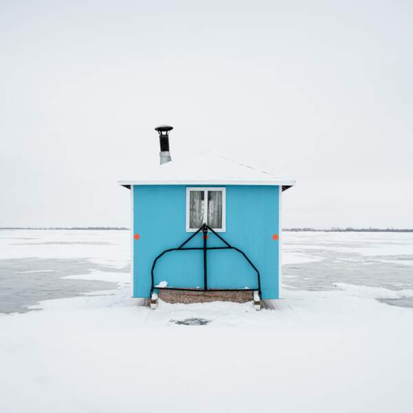 Ice Fishing Huts, Lake Winnipeg