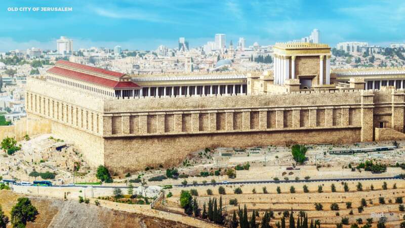 La vieille ville de Jérusalem et ses remparts : reconstruit