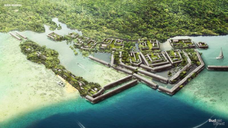 Le site de Nan Madol, Micronésie : reconstruit