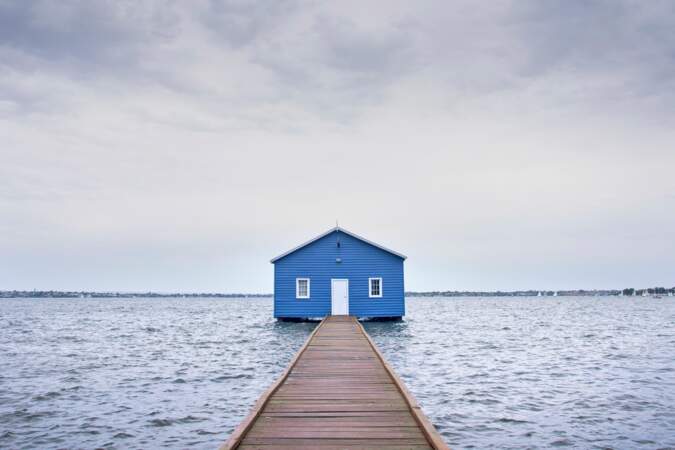 C'est une maison bleue