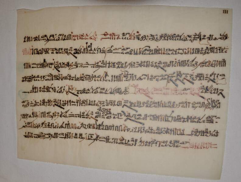 Fac-similé de papyrus de l’Aixois François Sallier