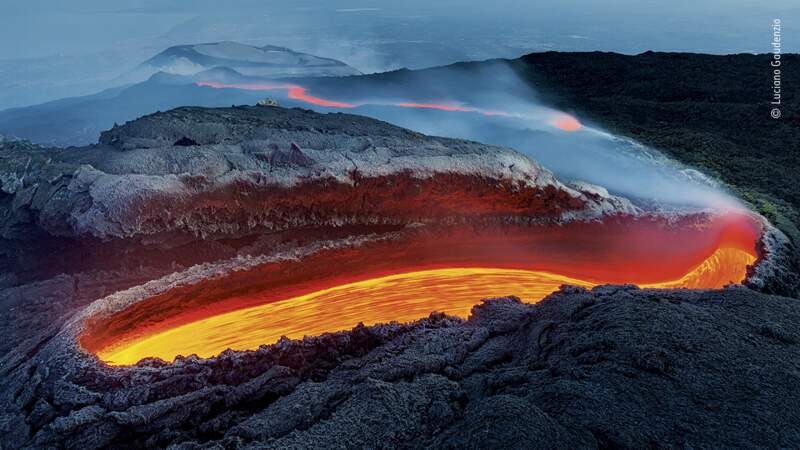 La coulée de feu de l’Etna