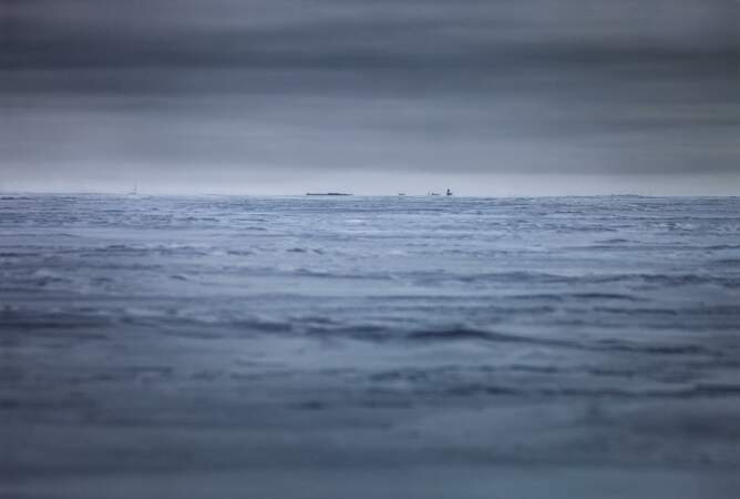 Base antarctique Amundsen-Scott en vue
