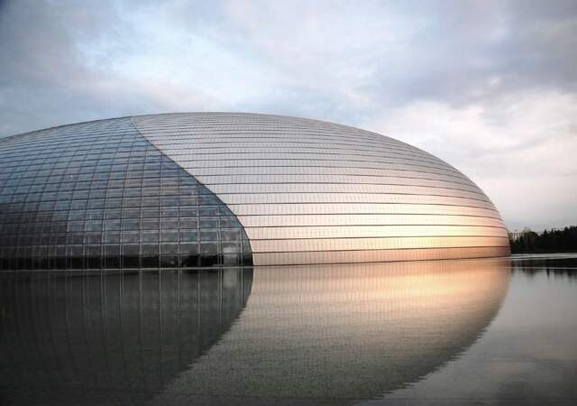 Le Centre national des arts du spectacle à Pékin, en Chine 