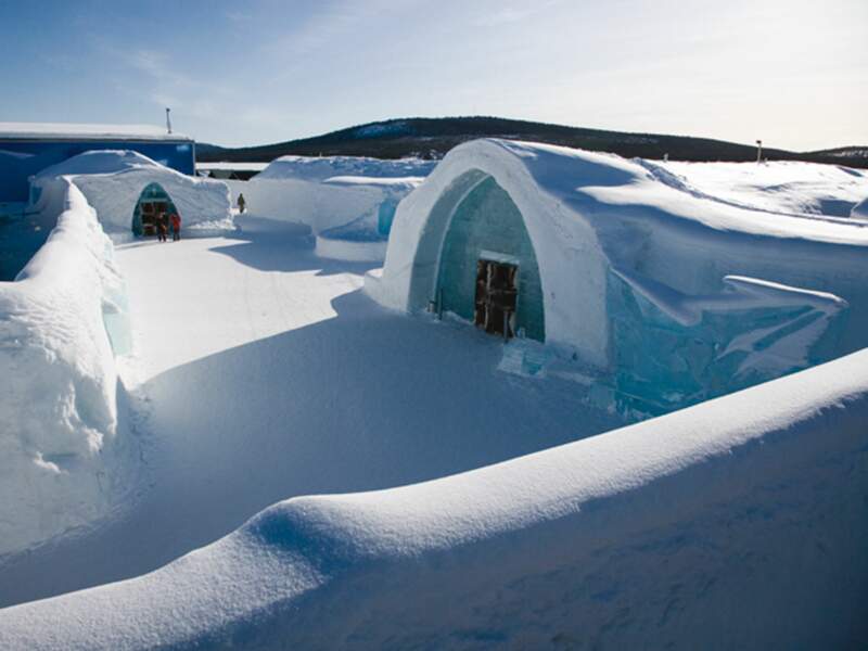 L'hôtel de glace de Jukkasjärvi, près du cercle Arctique