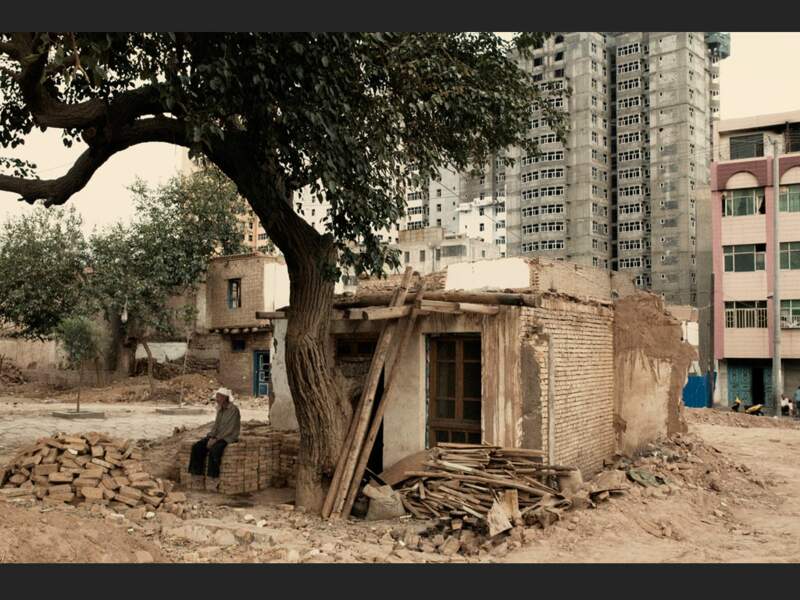 Cette maison va être démolie, dans le vieux Kachgar, dans le Xinjiang, en Chine.