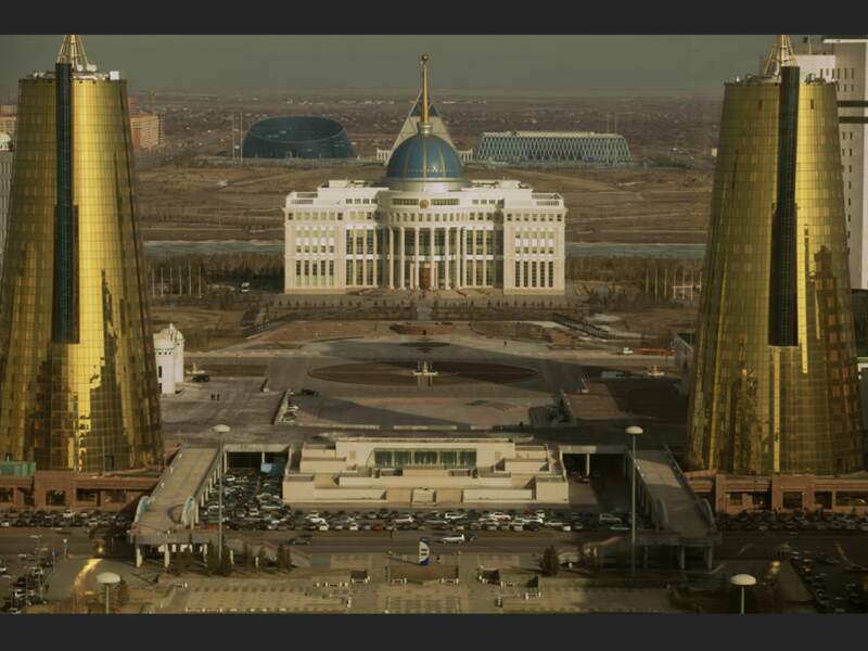 Palais de la présidence, à Astana, au Kazakhstan