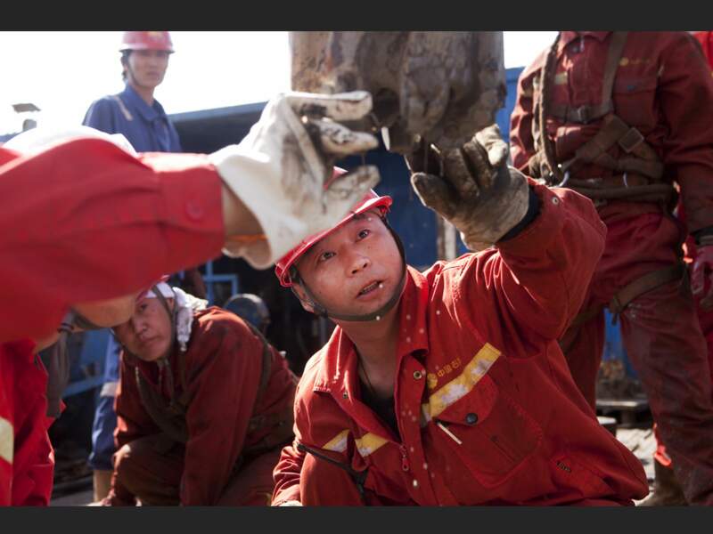 Forage pétrolier de Sibu, au Kazakhstan