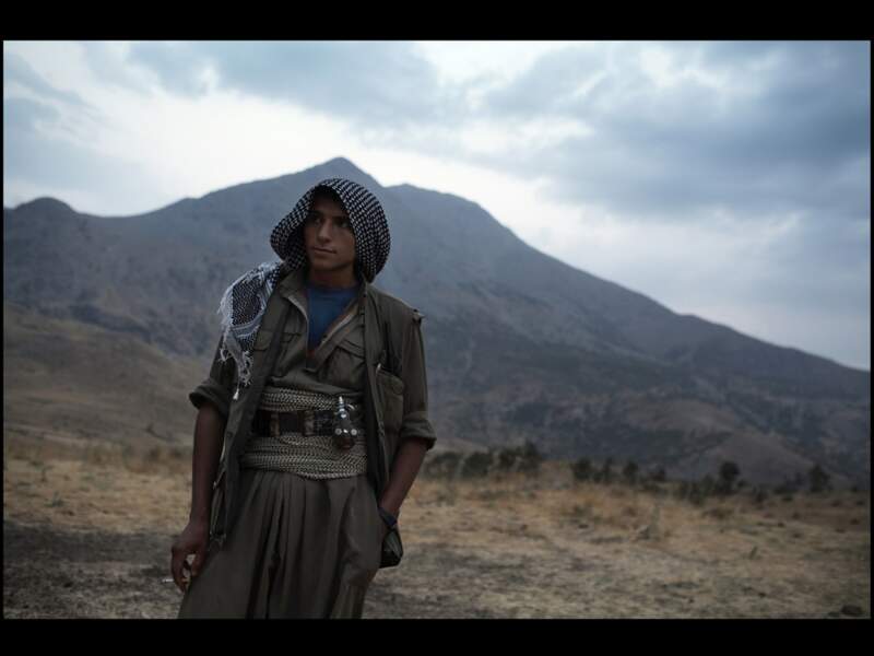 Située à la frontière turque, cette zone est contrôlée par les Pershmergas (l'armée) du PKK. Diyar, 22 ans, est venu d'Iran pour se joindre à la lutte.