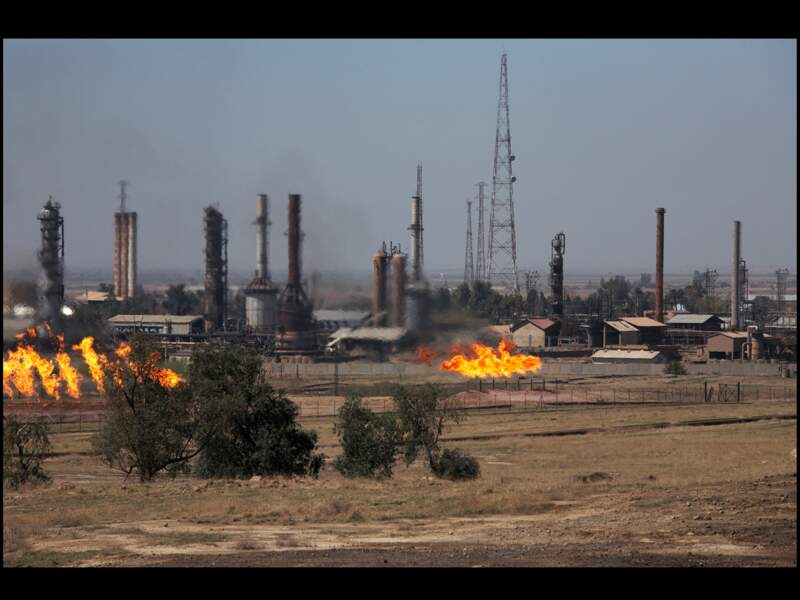 Puits de pétrole de la Northern Oil Company, propriété de l'Etat irakien.