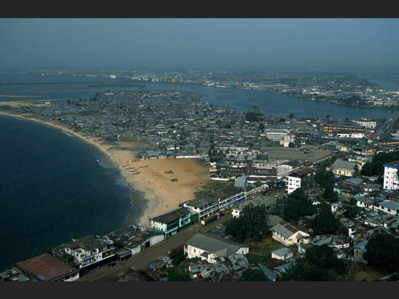 Le quartier de West Point, à Monrovia, au Liberia