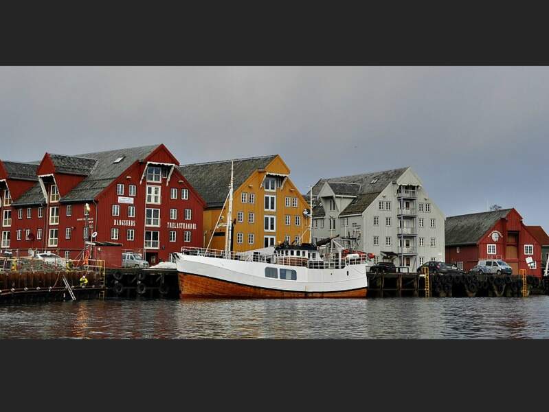 Les anciens entrepôts de Tromsø, en Norvège. 
