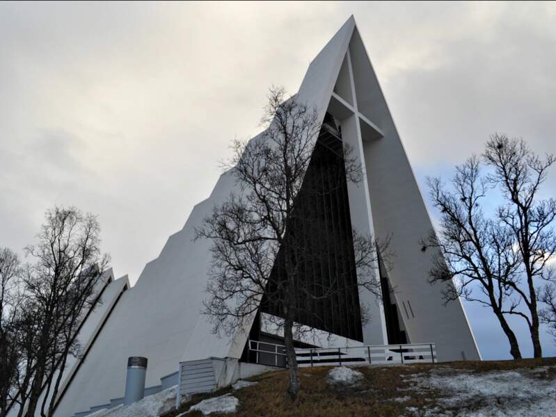 La cathédrale Arctique de Tromsø, en Norvège. 