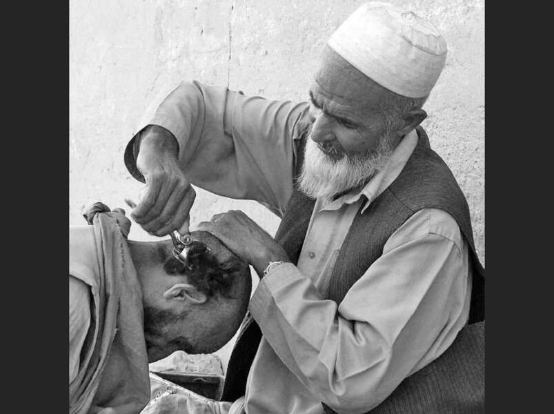 Coiffeur de Kaboul, en Afghanistan