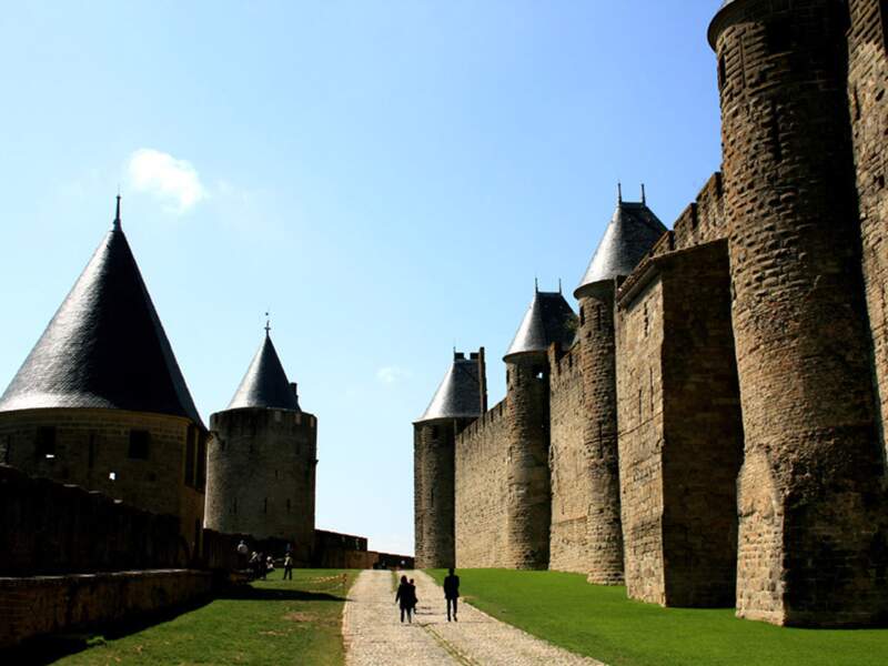 Remparts, Carcassonne, Languedoc-Roussillon, France