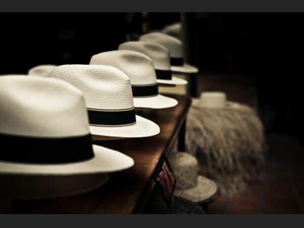 Les célèbres panamas, au musée du sombrero de Cuenca, en Equateur.