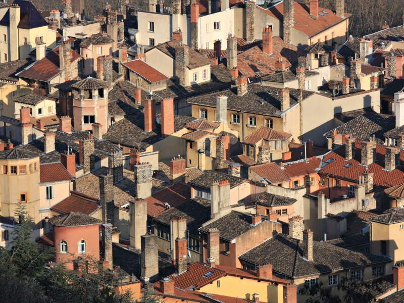 Vue des toits du Vieux Lyon
