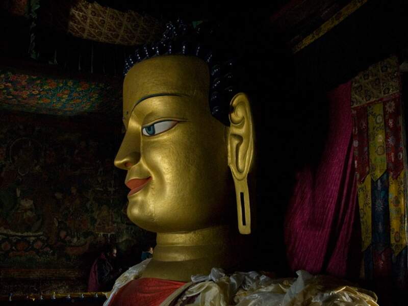 Bouddha à Tikse, dans le Ladakh, en Inde du Nord