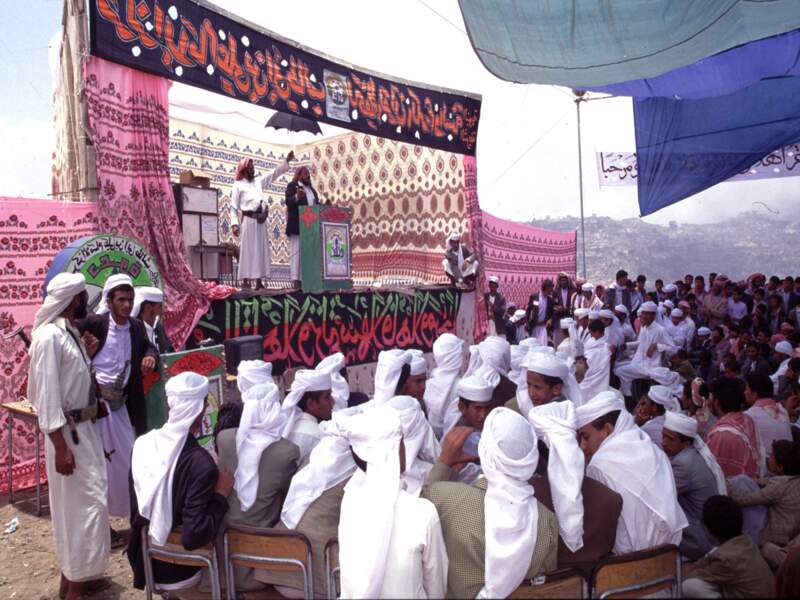 Discours officiel de l’imam lors d’une cérémonie dans la région de Sa’dah, dans le nord du Yémen