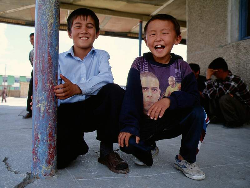 Sourires des enfants de Muynak